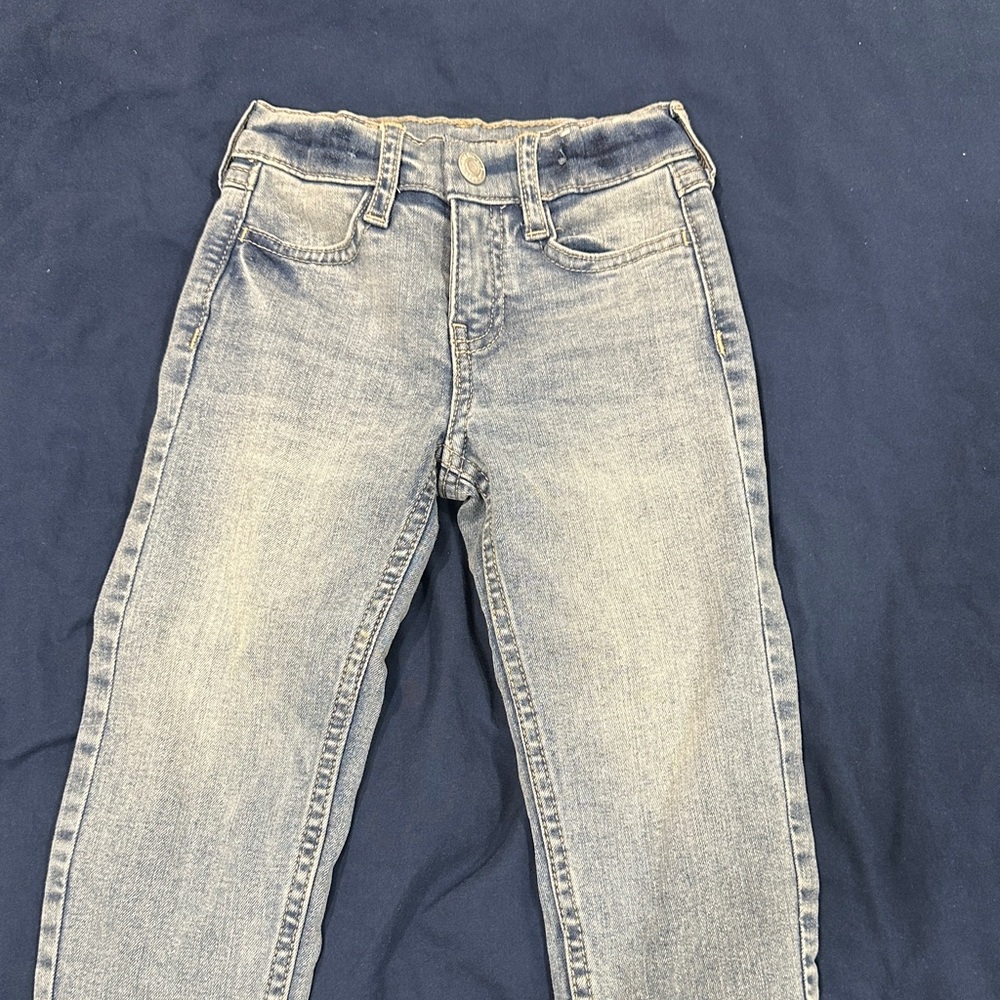 H&M Blue and Gray Denim Pants